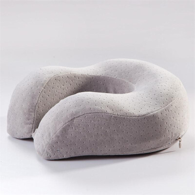 

New U Shaped Memory Foam Neck Pillows Soft Slow Rebound Space Travel Pillow Solid Neck Cervical Healthcare Bedding Free Shipping