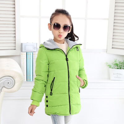 

2018 spring Winter jacket for girls clothes Cotton Padded Hooded Kids Coat Children clothing girl Parkas enfant Jackets & Coats