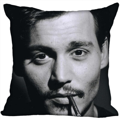 

Johnny Depp Pillow Case High Quality New Years Pillowcase Wedding Decorative Pillow Cover Gift For Children 35x35CM 35x35CM
