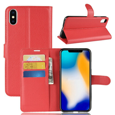 

for Apple iPhone  Max 65" for iPhone XR 61"  WIERSS Wallet Phone Case for iPhone X 10 58" Flip Leather Cover Case Fundas