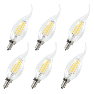 

LED Candelabra Bulbs 4W 2700K Warm White Candle Light Bulbs 380LM E12 Base Chandelier LED Bulbs C35 Filament Bulb