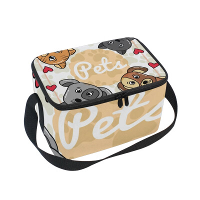 

ALAZA Lunch Box Insulated Lunch Bag Large Cooler Pets Dog And Cat Tote Bag