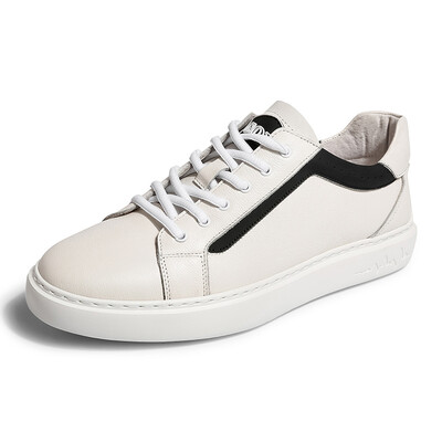 

Golf GOLF lace casual lightweight foam flat wild man classic striped color matching low-top shoes GM1814334 white black 39