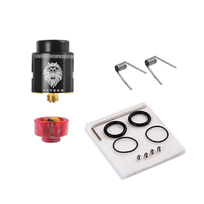

Vapor Storm Lion RDA Atomizer 510 Thread Vape Dual-Coil Tank 24mm RDA Electronic Cigarette Atomizer