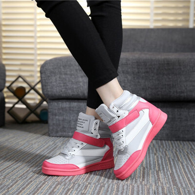 

Spring New Designer Wedges White Platform Sneakers Women Shoes 2018 Tenis Feminino Casual Female Shoes Woman Basket Femme