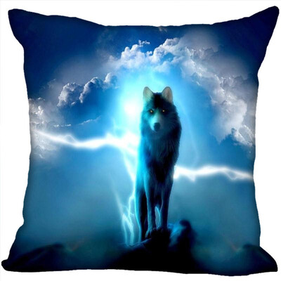 

Wolf Pillow Case High Quality New Years Pillowcase Wedding Decorative Pillow Cover Gift For Children 35x35CM