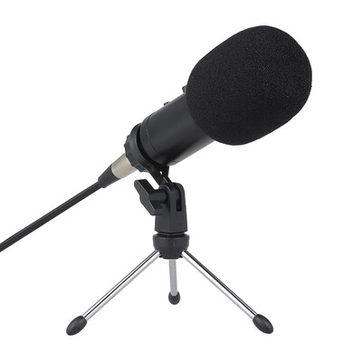 

Professional Condenser Microphone Studio Sound Microphone Recording Broadcasting Sound Card Earphone Port with Reverberation Echo
