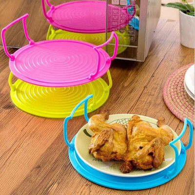

4 In 1 Microwave Plastic Stand Tray Plastic Stacker A Lid&A Cooling Rack