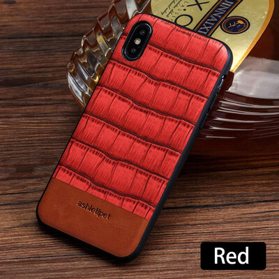 

Leather phone case iPhone5 6 7 8s plus protective shell bamboo pattern leather all-inclusive for x xs max xr phone case