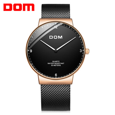 

DOM M - 32 Simple Stainless Steel Strap Two-pin Male Quartz Watch