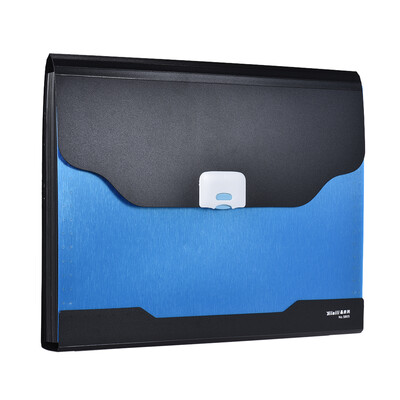

13-Pockets A4 Size Expandable Accordion Document File Folder Organizer Expander Holder Bag with Buckle Closure
