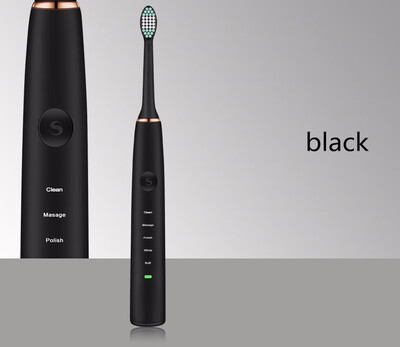 

Sonic electric toothbrush adult Free Shipping high frequency vibration soft hair brush head safe waterproof Family essential
