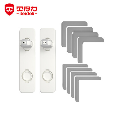 

BEIDELI baby window protection set child moving window protection safety lock adjustable sliding door lock silicone window corner guard angle