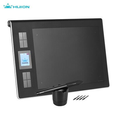 

HUION DWH69 Portable Wireless Wired Drawing Graphics Tablet Pad 9" 6" Active Area Built-in Li-ion Battery with USB Receiver R