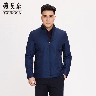 

Youngor Jack Mens 2019 Spring Youth Mens Casual Dress Jacket YJJK46404FQA Blue 16588A