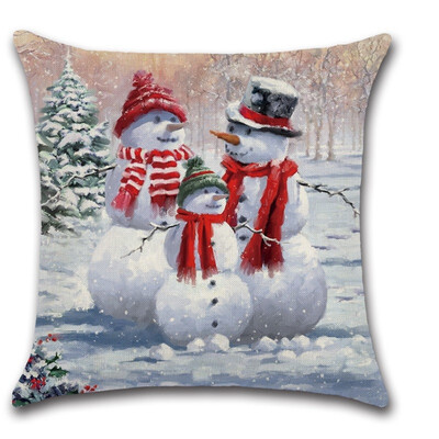 

Merry Christmas Pillow Cover Sofa Cushion Cover Pillowcase Decorative Pillows Pillow Case