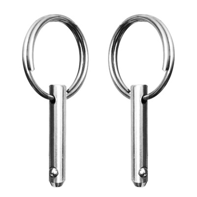 

2Pcs Marine Grade 316 Stainless Steel Spring Loaded Quick Release Pins for Boat Deck Hinge Bimini Top