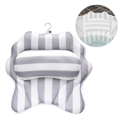 

UpperX Bathtub Spa Bath Pillow Cushion Comfortable Head Rest&Neck Back Shoulder Support by Idle Hippo