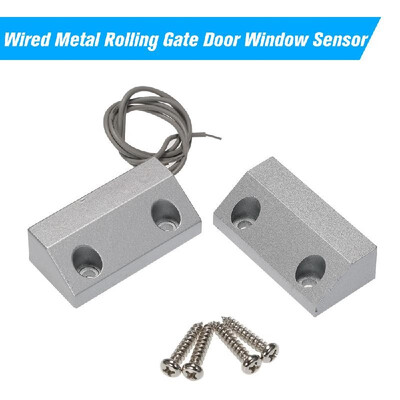 

Wired Metal Rolling Gate Door Window Sensor Magnetic Contacts Alarm Reed Switch Detector for Alarm Access Control System