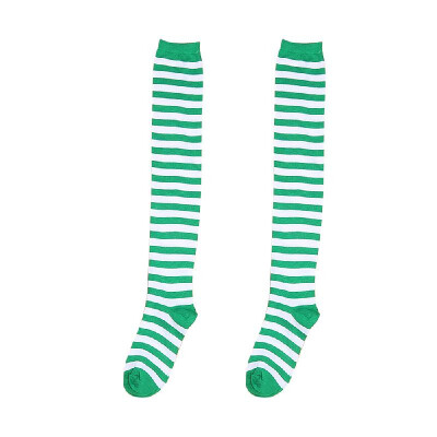 

Striped Stocking Socks Polyester Over-the-Knee Thigh Socks for Women with