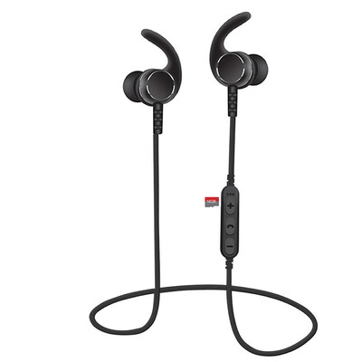 

Sports Magnetic Bluetooth V42 Stereo Earphone with Microphone TF Slot