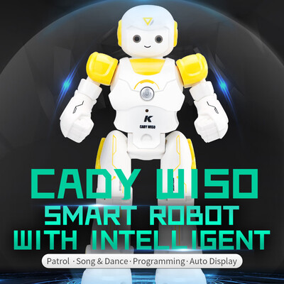 

JJRC R12 Cady Wiso RC Dancing Robot with Music LED Light Enlightment Educational Kids Toy Children Gift