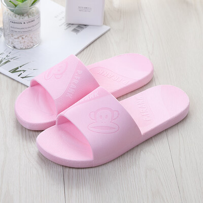 

PaulFrank big mouth monkey couple home indoor bathing wild casual outdoor beach sandals&slippers PF714 pink 36