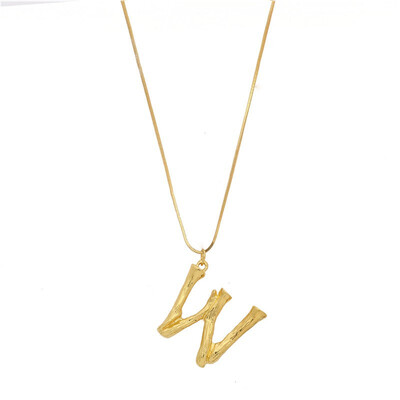 

NeillieN Letter necklace European&American exaggerated fashion necklace 26 capital English letter necklace Pendant torque