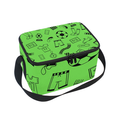 

ALAZA Lunch Box Insulated Sports Pattern Lunch Bag Large Cooler Tote Bag for Men Women