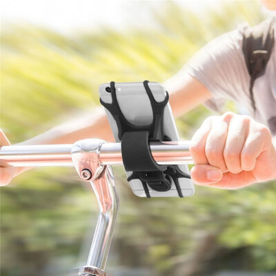 

Universal silicone Bicycle Motorcycle Mobile Phone Holder Bike Mount phone holder For Cellphone GPS Baby Carriages Stand