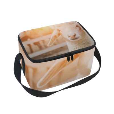 

ALAZA Lunch Box Insulated Lovely Sheep Lunch Bag Large Cooler Tote Bagfor Men Women