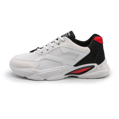 

2018 autumn new casual leather surface non-slip student breathable lightweight deodorant running shoes