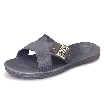 

Warrior Mens Home Indoor Outdoor Bathing Beach Sandals&Slippers 3265 Gray 41 Small One Size