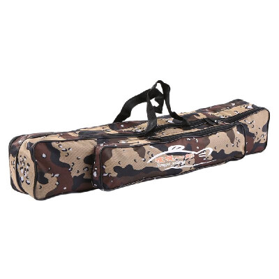 

80cm120cm Two Layer Camouflage Fishing Tackle Bag Portable Folding Fishing Rod Carry Case Carrier Storage Bag