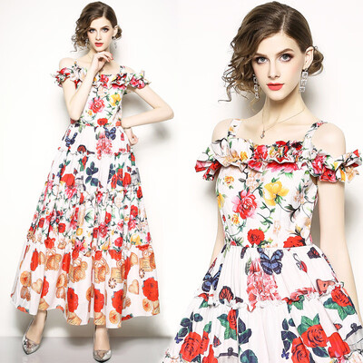 

DFYOP New Style Womens Printed Body Cultivation Long Pendant Skirt