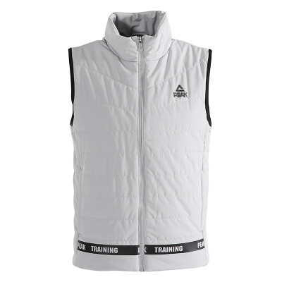 

PEAK mens cotton vest autumn&winter new fashion cotton stand collar warm sports shirt DF483011 silver gray X3L code