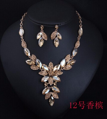 

new nice America brand temperament gem brief paragraph clavicle necklace dinner set female high-grade fashion accessories