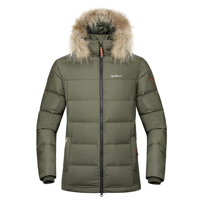 

NORTHLAND 2018 autumn&winter down jacket Roel mens one-piece woven down jacket olive green male 185100A