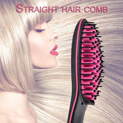 

Professional LCD Display Fast Hair Straightener Comb No Harm Hair Electric Smooth Hair Straight Brush for Styling Tool