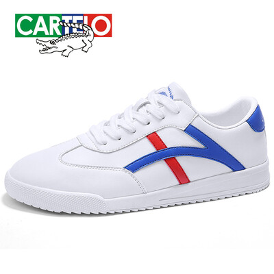 

Cartier crocodile sports casual mens shoes Korean fashion students running sports lightweight wild 0118 white blue 41