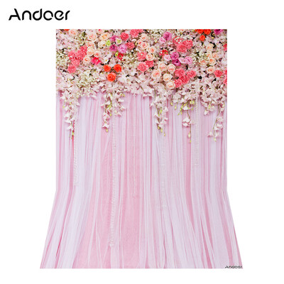 

Andoer 15 21m5 7ft Blossoming Paper Flower Photography Background Wedding Backdrop Photo Studio Pros