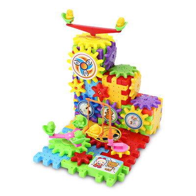 

DIY Electric Assembled Gears Building Blocks Educational Toy