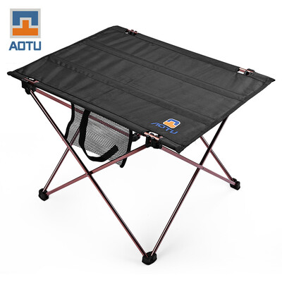 

AOTU AT6728 Folding Aluminum Alloy Table with Anti-slip Cover Camping Kit