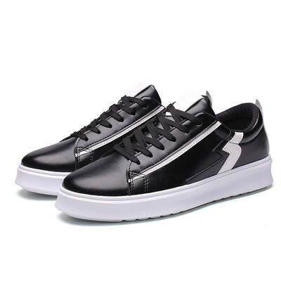 

Korean version of the wild shoes 2018 summer new leather casual shoes mens red flat fashion shoes