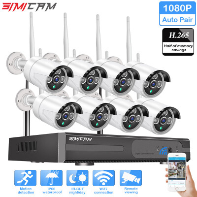 

Wireless CCTV Security System 1080P H265 2MP 8CH HD NVR kit Outdoor IR Night Vision IP Wifi Camera Security System Surveillance