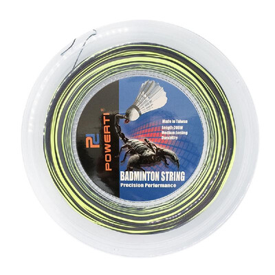 

600FT 07mm Bicolor Badminton String Colorful Bright Indoor Outdoor Badminton Training Racket String Resilient Replacement Badmint