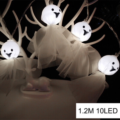 

UpperX 12M 10LED Ghost String Lights For Halloween Party Decor Halloween String Light Garden Decoration