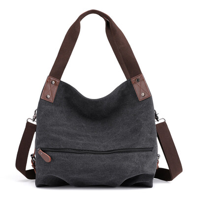 

Canvas Bag Ladies Student Shoulder Bag Handbag Travel Bag Messenger Bag