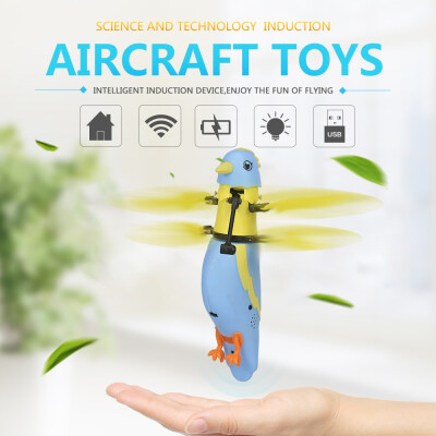 

CX-51 Hand Sense RC Drone LED Lights Voice Parrot Cute Birdie Induction Bird Aircraft Toy Kids Gift