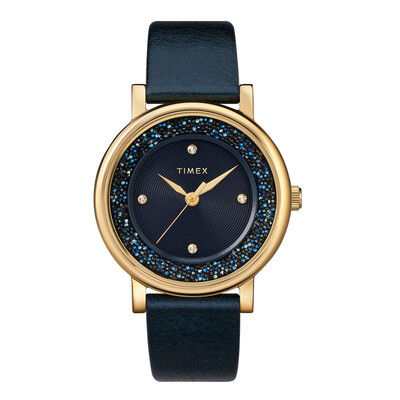 

Tianmei TIMEX Star Swarovski Crystal Trends Vibrating Network Red Womens Watch Quartz TW2R93100